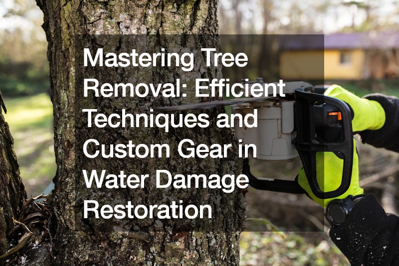 Mastering Tree Removal  Efficient Techniques and Custom Gear in Water Damage Restoration